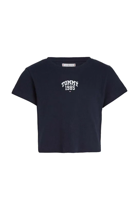 Dječja majica kratkih rukava Tommy Hilfiger mornarsko plava