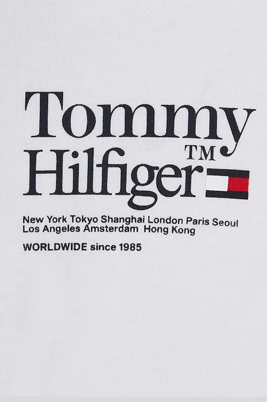 biały Tommy Hilfiger t-shirt bawełniany dziecięcy