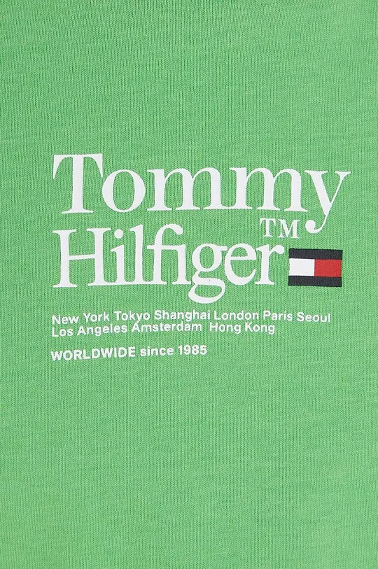zelena Otroška bombažna kratka majica Tommy Hilfiger