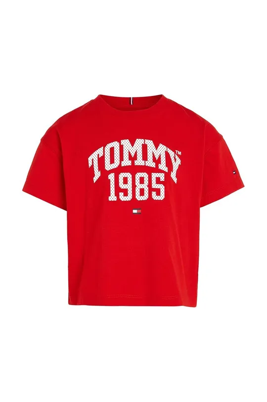 Tommy Hilfiger gyerek pamut póló piros