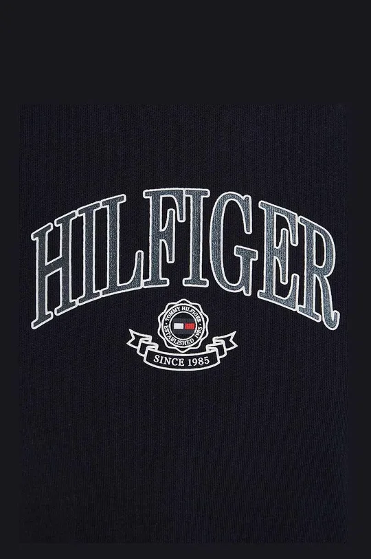 črna Otroška bombažna kratka majica Tommy Hilfiger