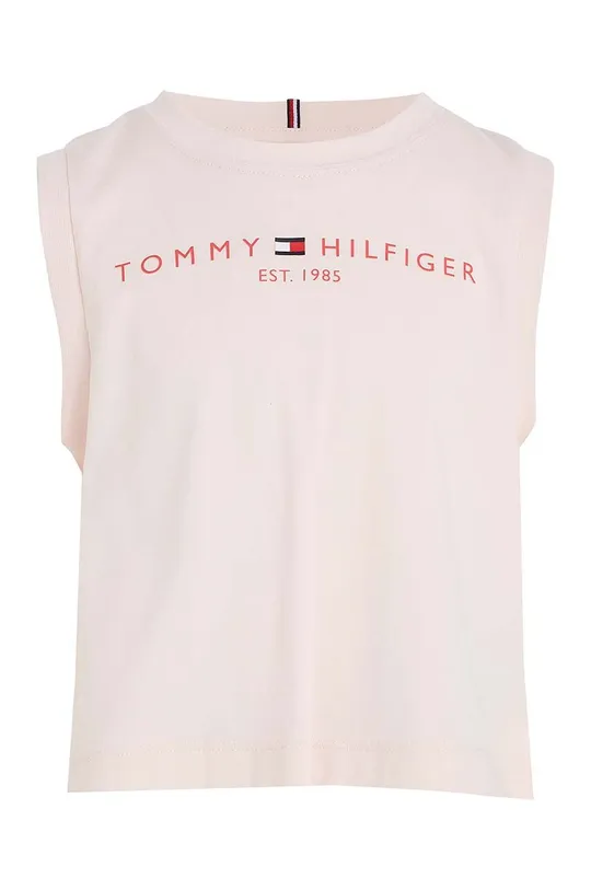 Detský bavlnený top Tommy Hilfiger ružová