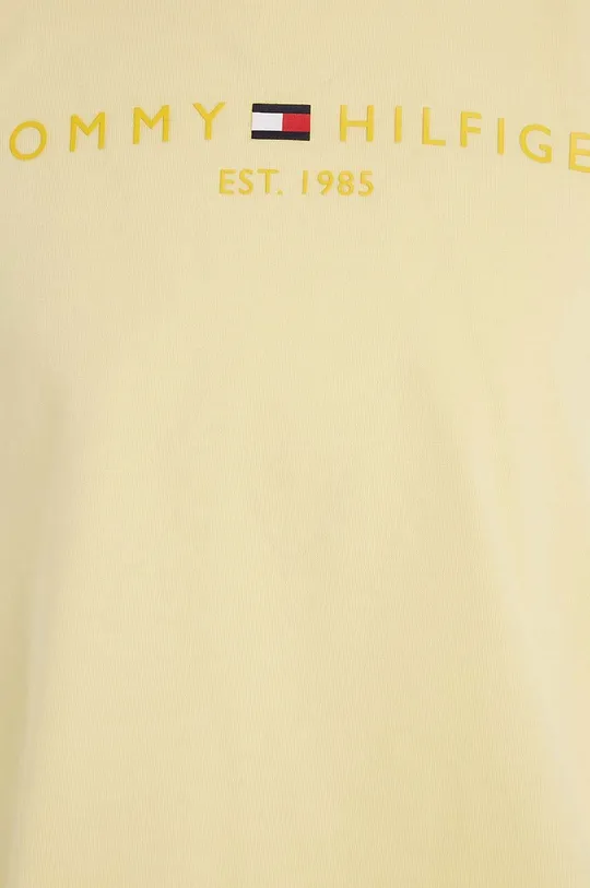 żółty Tommy Hilfiger top bawełniany dziecięcy