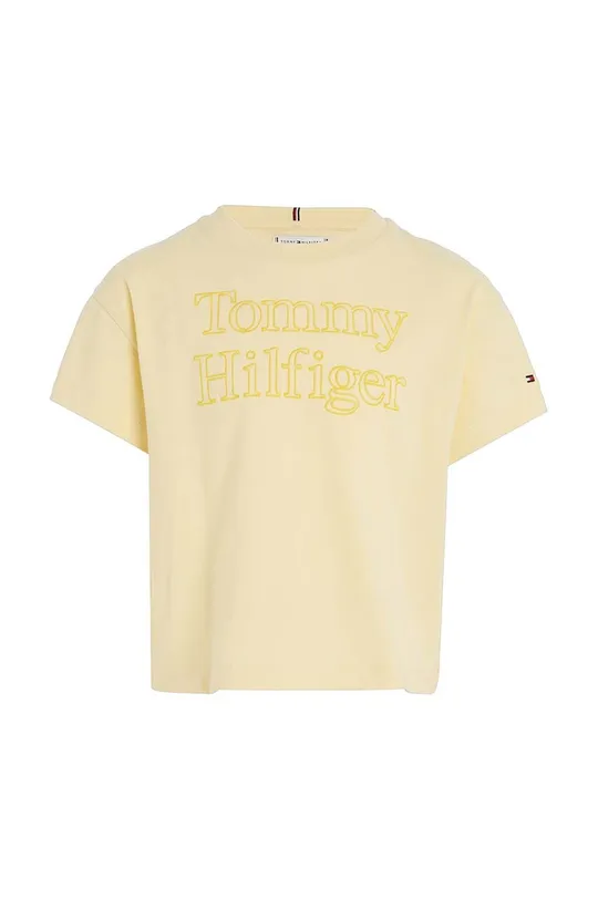 Tommy Hilfiger t-shirt dziecięcy żółty