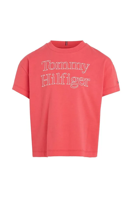 Дитяча футболка Tommy Hilfiger помаранчевий