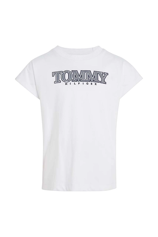 Tommy Hilfiger t-shirt bawełniany dziecięcy biały