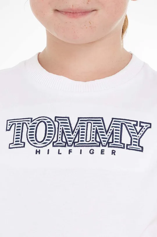 Detské bavlnené tričko Tommy Hilfiger Dievčenský