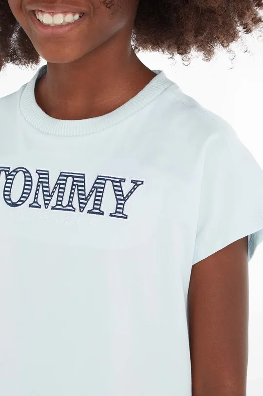 Дитяча бавовняна футболка Tommy Hilfiger Для дівчаток