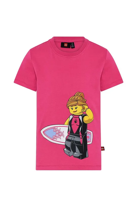 różowy Lego t-shirt dziecięcy Dziewczęcy