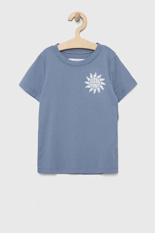 Abercrombie & Fitch t-shirt dziecięcy niebieski