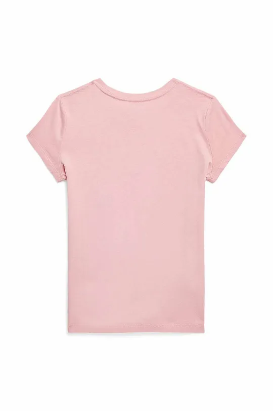 Dětské bavlněné tričko Polo Ralph Lauren starorůžová