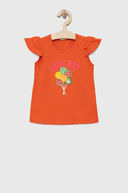 pomarańczowy Birba&Trybeyond t-shirt niemowlęcy Dziewczęcy