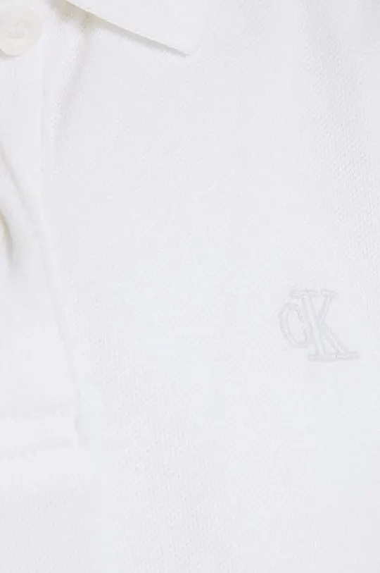 biela Polo tričko Calvin Klein Jeans