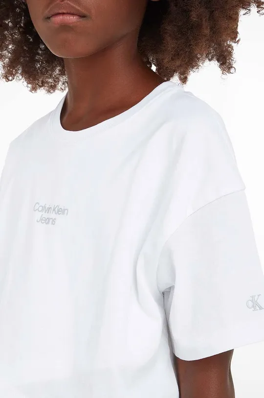 Calvin Klein Jeans t-shirt bawełniany dziecięcy Dziewczęcy