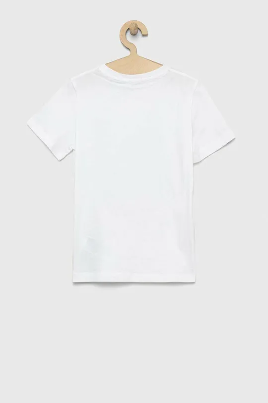 Otroška bombažna kratka majica Calvin Klein Jeans bela