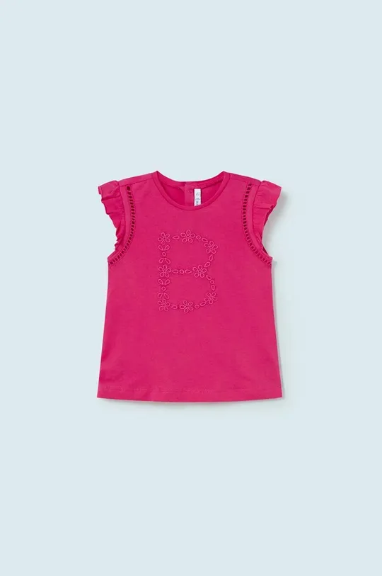 розовый Детский хлопковый топ Mayoral Для девочек