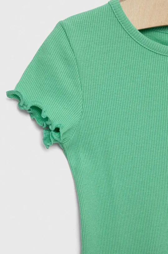 Дитяча бавовняна футболка GAP зелений