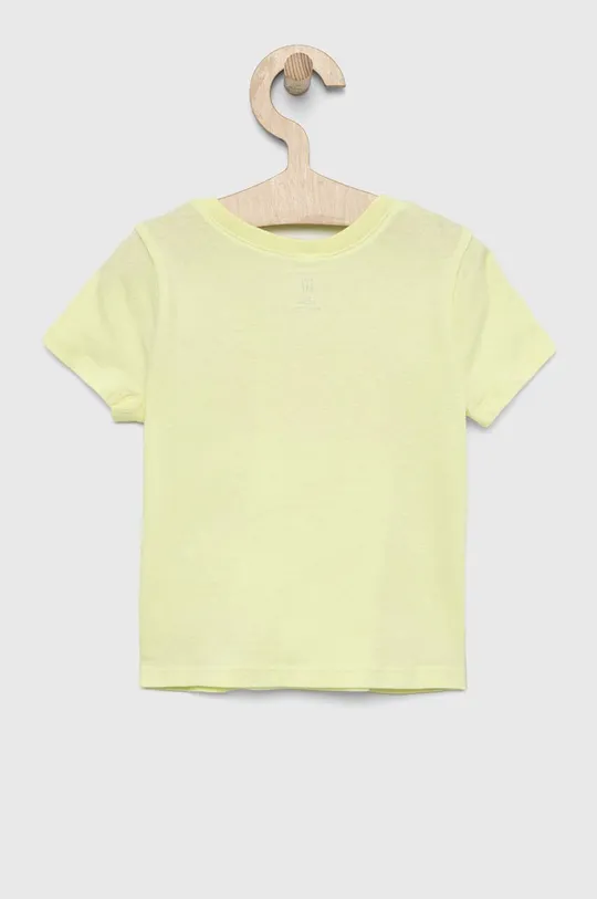 GAP t-shirt bawełniany dziecięcy żółty