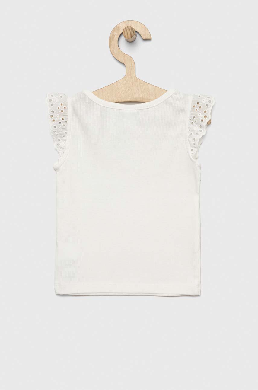 GAP t-shirt bawełniany dziecięcy biały