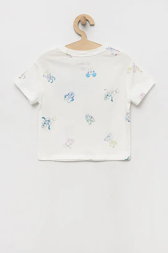 Otroška bombažna kratka majica GAP x Disney bela