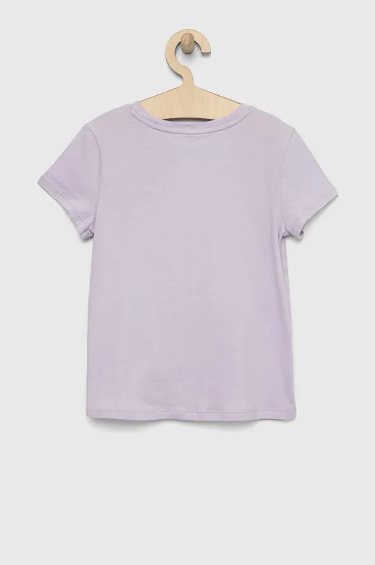 Дитяча бавовняна футболка GAP фіолетовий