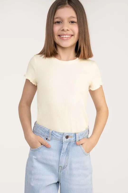 μπεζ Παιδικό μπλουζάκι Coccodrillo Για κορίτσια