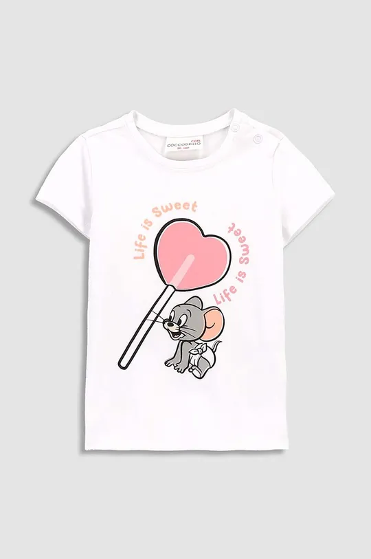 белый Детская футболка Coccodrillo x Tom And Jerry Для девочек