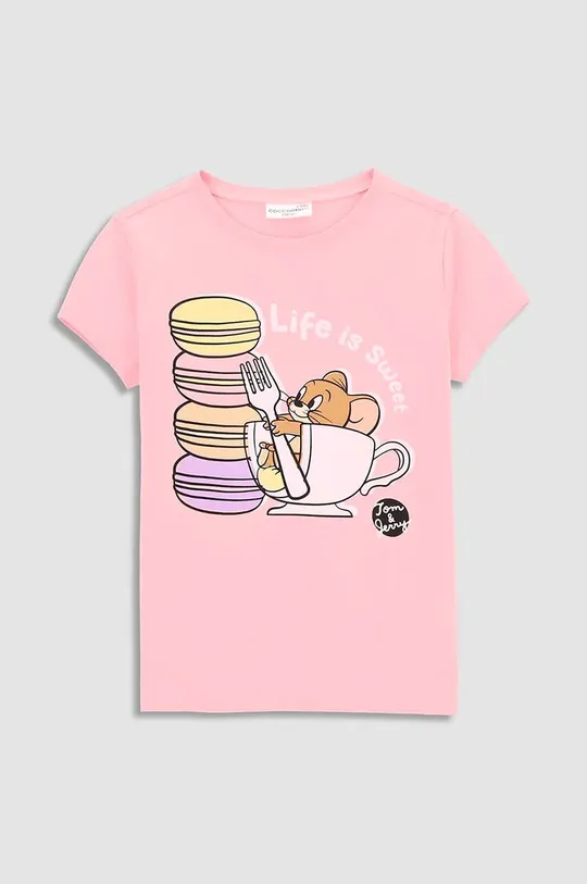 ροζ Παιδικό μπλουζάκι Coccodrillo x Tom And Jerry Για κορίτσια