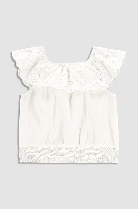 Otroška bombažna majica Coccodrillo bela