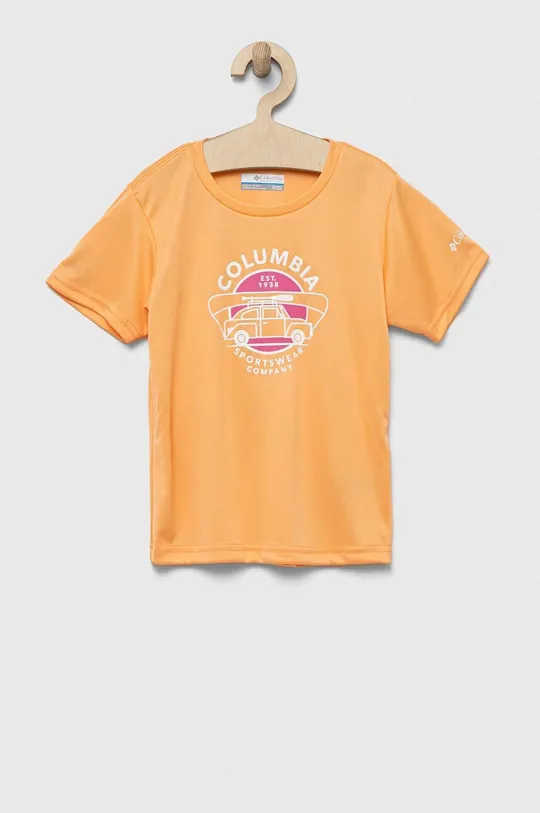 narancssárga Columbia gyerek póló Mirror Creek Short Sleeve Graphic Shirt Lány