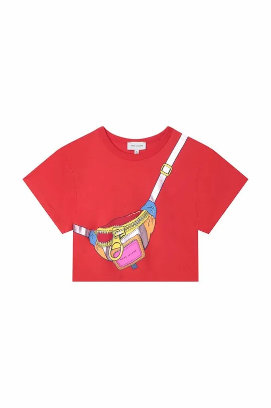 Παιδικό βαμβακερό μπλουζάκι Marc Jacobs κόκκινο