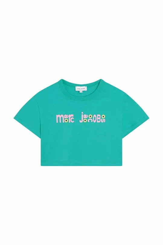 Παιδικό βαμβακερό μπλουζάκι Marc Jacobs πράσινο