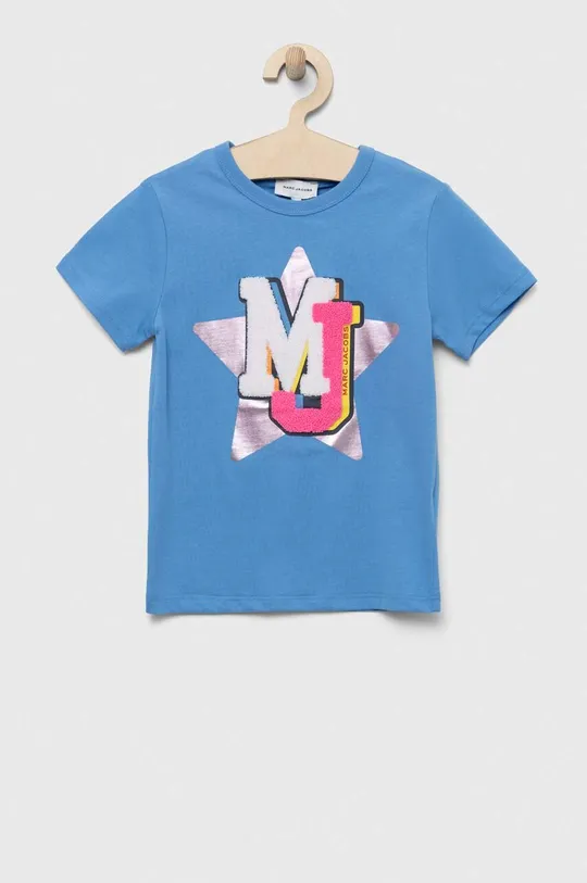 μπλε Παιδικό βαμβακερό μπλουζάκι Marc Jacobs Για κορίτσια