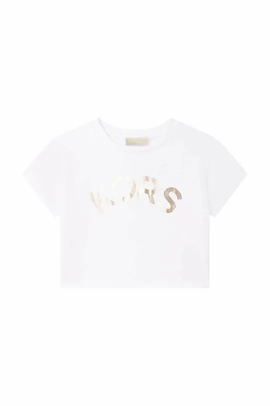 bijela Dječja pamučna majica kratkih rukava Michael Kors Za djevojčice