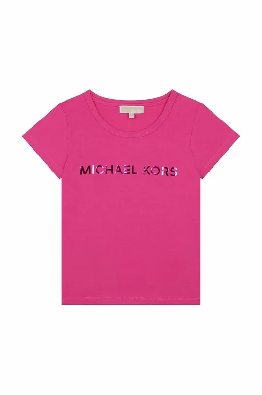 fioletowy Michael Kors t-shirt dziecięcy Dziewczęcy