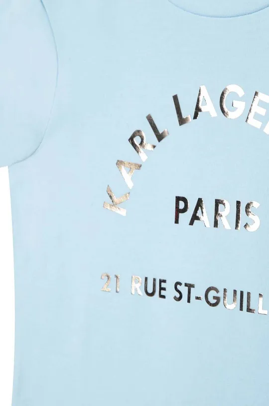 Detské bavlnené tričko Karl Lagerfeld  100 % Organická bavlna