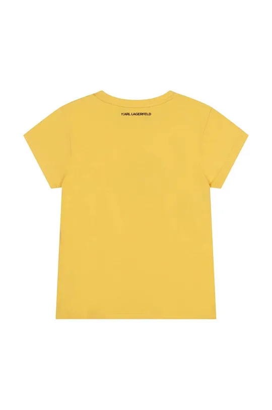 Παιδικό μπλουζάκι Karl Lagerfeld κίτρινο