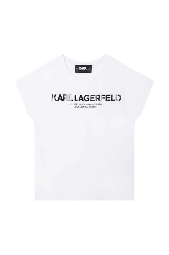 белый Детская футболка Karl Lagerfeld Для девочек