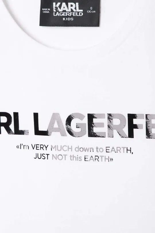 Karl Lagerfeld t-shirt dziecięcy 72 % Bawełna, 22 % Modal, 6 % Elastan