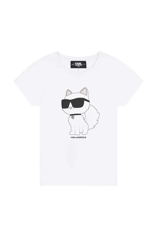 bílá Dětské tričko Karl Lagerfeld Dívčí