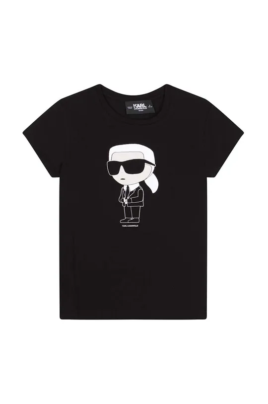 μαύρο Παιδικό μπλουζάκι Karl Lagerfeld Για κορίτσια