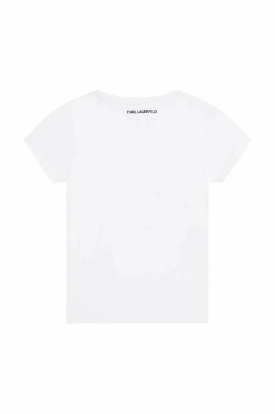 Παιδικό μπλουζάκι Karl Lagerfeld λευκό