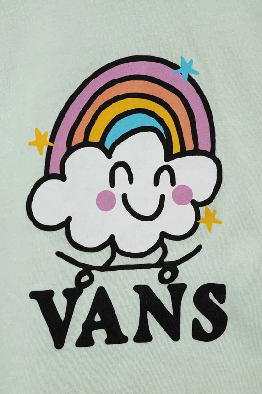 Παιδικό βαμβακερό μπλουζάκι Vans RAINBOW SKATE CLEARLY AQUA  100% Βαμβάκι