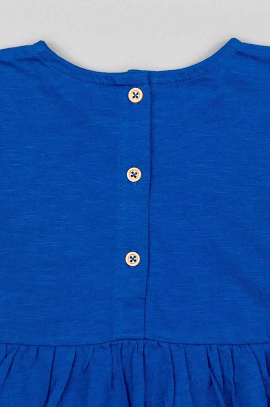 блакитний Дитяча бавовняна футболка zippy