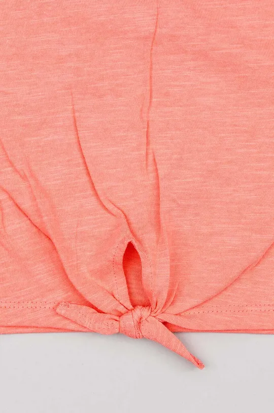 oranžna Otroška bombažna kratka majica zippy