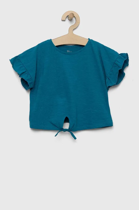 plava Dječja pamučna majica kratkih rukava zippy Za djevojčice