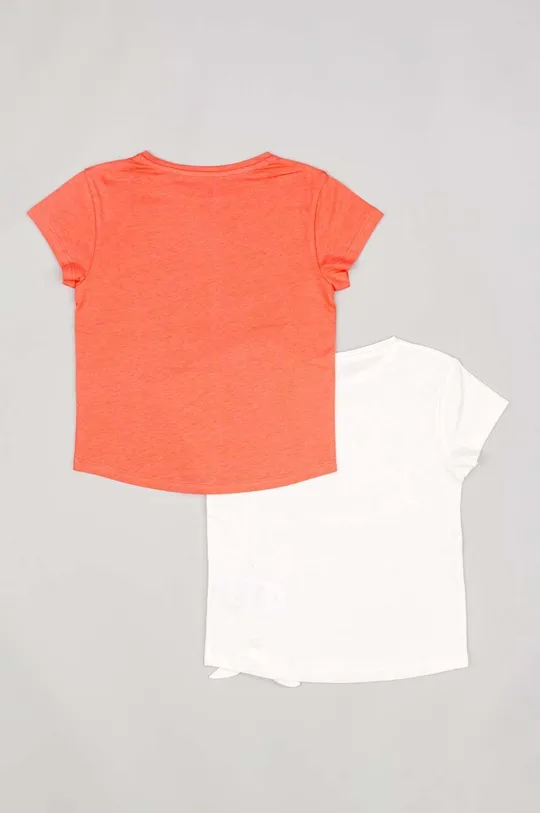 Παιδικό βαμβακερό μπλουζάκι zippy 2-pack λευκό