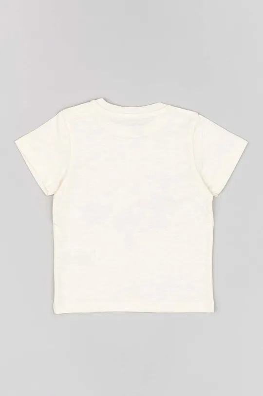 zippy t-shirt bawełniany niemowlęcy beżowy