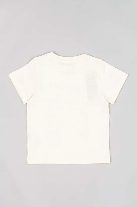 Бавовняна футболка для немовлят zippy бежевий