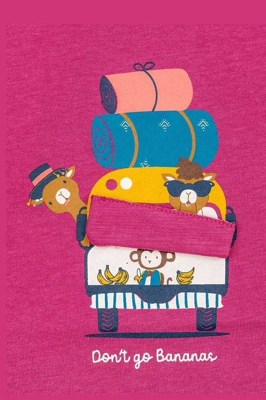 fioletowy zippy t-shirt bawełniany niemowlęcy
